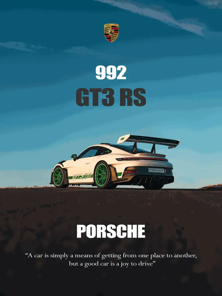 Porsche 992 GT3RS Poster.webp