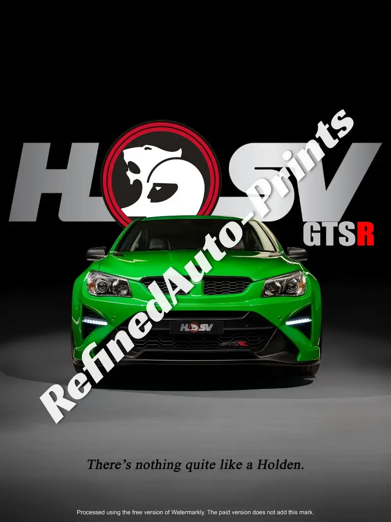 Holden Commodore HSV GTSR Poster.webp