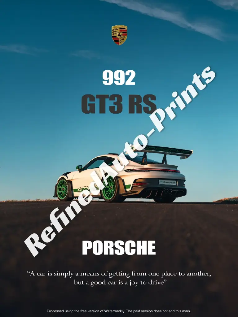 Porsche 992 GT3RS Poster.webp