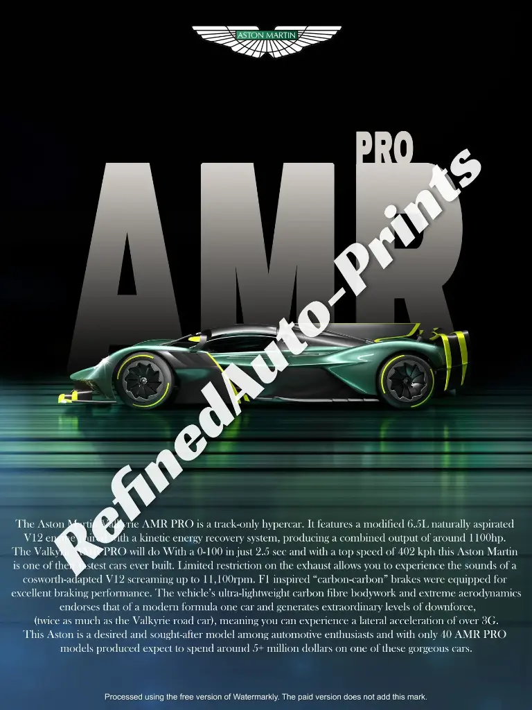 Aston Martin Valkyrie AMR PRO Poster.webp