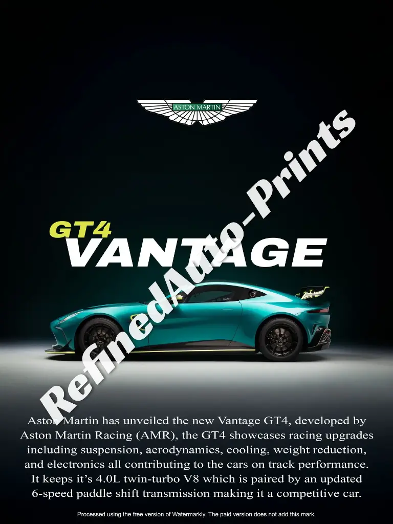 Aston Martin Vantage GT4 Poster.webp