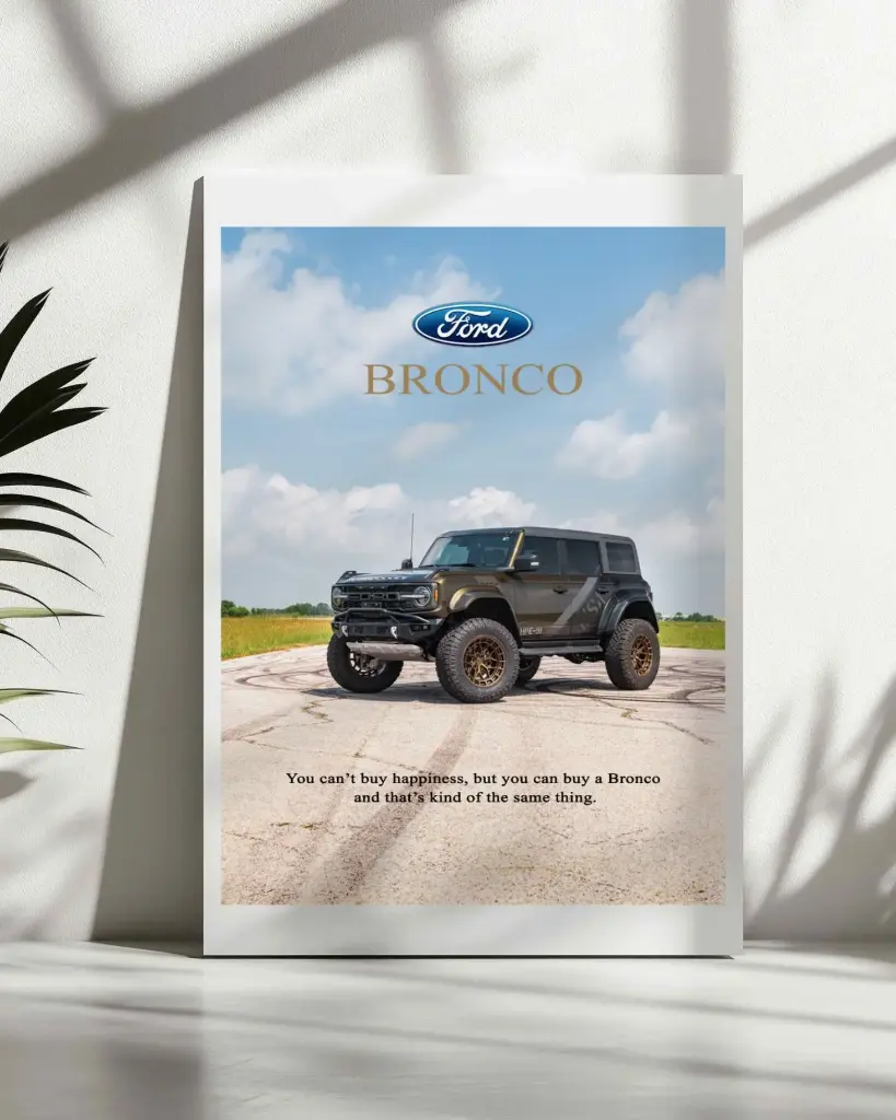 Ford Bronco 4x4 Poster