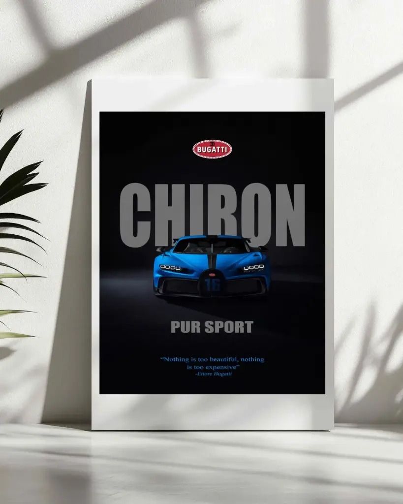 Bugatti Chiron Pur Sport Poster