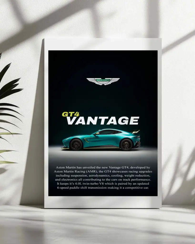 Aston Martin Vantage GT4 Poster