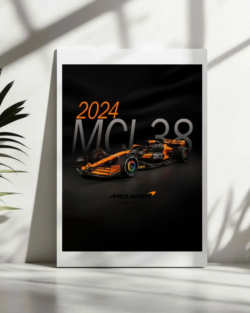 2024 McLaren Formula 1 Poster